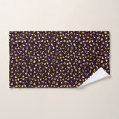 Série Purple and Gold Leopard Design 2 (Serviette à main)