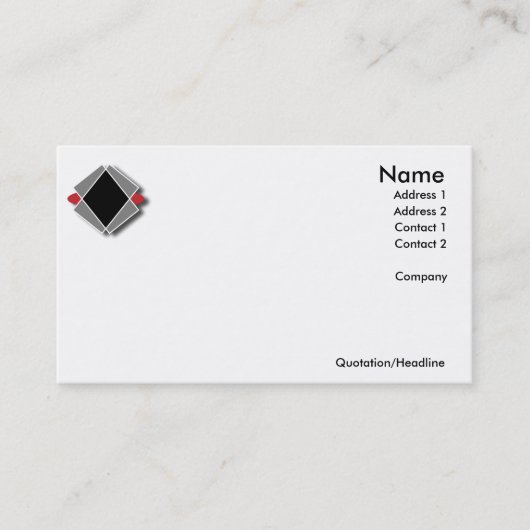 Série simple de logos - cartes de visite (Devant)