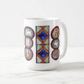 Série tasse en verre souillé de la tasse de mon (Devant droit)