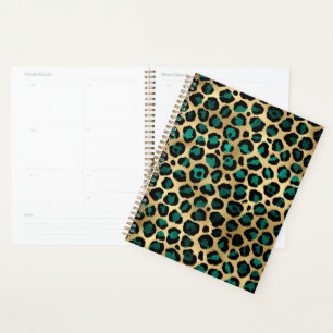 Série Teal et Gold Leopard Design 14