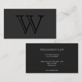 Serie Type Monogram Visitekaartje (Voorkant / Achterkant)