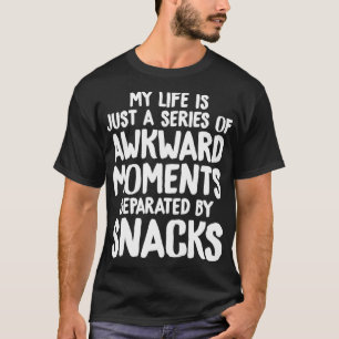 Serie van Awkward Moments en Snacks Funny Introve T-shirt