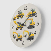 Serie van zware bouwapparatuur grote klok (Hoek)