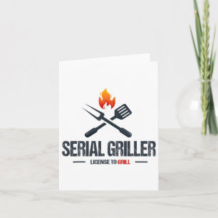 Seriële Griller BBQ Smoker Grillmaster Funny Grill Kaart