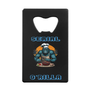 Seriemoordenaar G'rilla Master BBQ Grill Spel Plez Kredietkaart Flessenopener