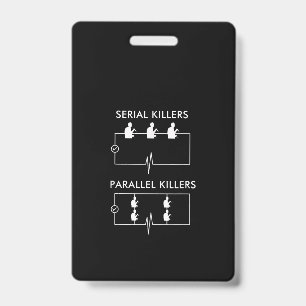 Seriemoordenaars Parallelle Moordenaars Elektrikan Badge