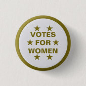 series of 8 collectable suffrage button (Voorkant)