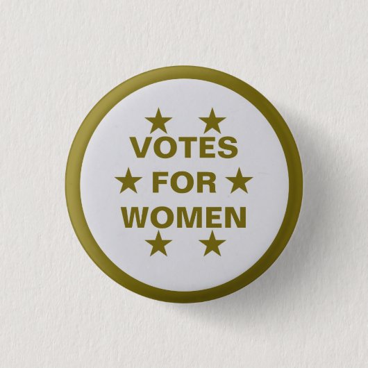 series of 8 collectable suffrage button (Voorkant)