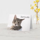 Serieus Buster Verjaardag Kaart (Gele Bloem)