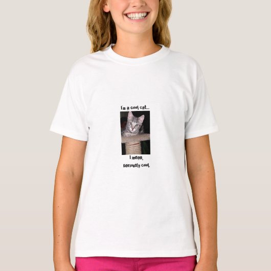 Serieus Cool Cat T-shirt (Voorkant)