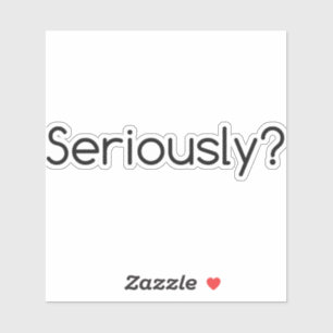 serieus sticker