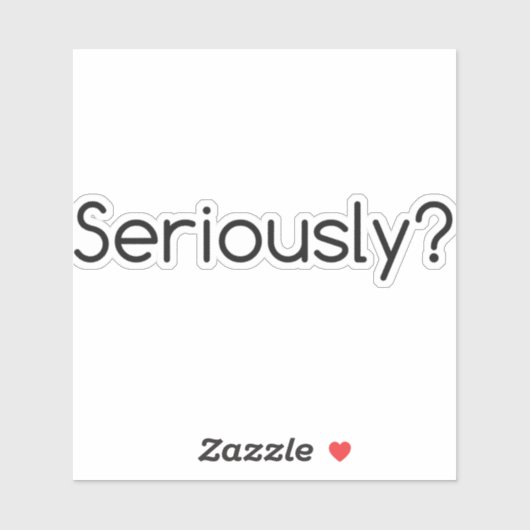 serieus sticker (Vel)