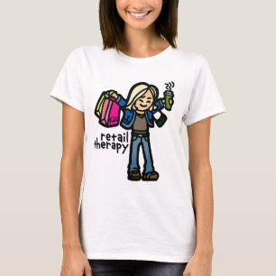 serieus winkelend shirt. t-shirt