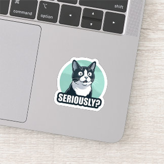 Sérieusement ? Autocollant Chien Drôle | Réaction 