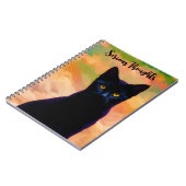 Sérieuses pensées Cat Art Carnet du Journal person (Côté gauche)