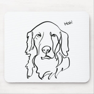 Serieuze kant van Golden Retrievers: Personaliseer Muismat
