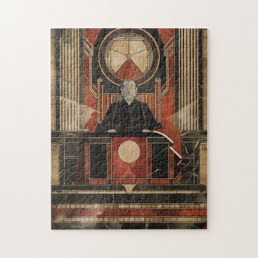 serieuze rechter legpuzzel (Verticaal)