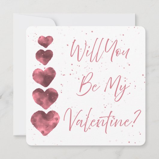 Seriez-vous ma Saint-Valentin ? Carte plate person (Devant)