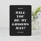 Seriez-vous mon témoin de mariage ? Invitation tex (Debout devant)