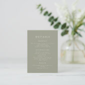 Serif Elegant Faire-part de mariage Moderne (Debout devant)