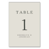 Serif Elegant Modern Wedding Kaart (Achterkant)