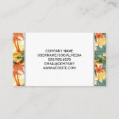 Serif Monogram | Geometrische palmbomen Visitekaartje (Achterkant)