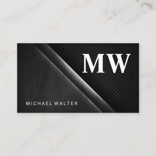 Serif Monogram | Monogram Visitekaartje (Voorkant)