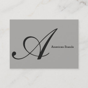 Serif type monogram (variatie 3) visitekaartje