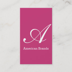 Serif type monogram (variatie 3) visitekaartje