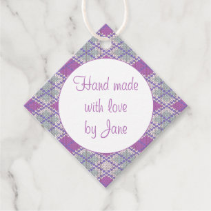 SERING ARGYLE BREI Diamanten "Handgemaakt" Labels