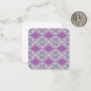 SERING ARGYLE BREISEL 2.5x2.5 Plat Notitiekaart Notitiekaartje