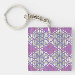 SERING ARGYLE BREISEL Vierkante Acryl Sleutelhange Sleutelhanger
