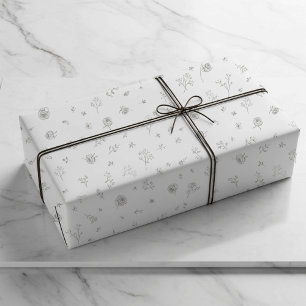 Sering Minimalistisch Bloemverpakkings papier