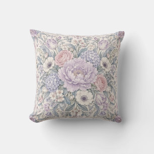 Sering Roze Bloemstuk Sierlijk Frame Kussen