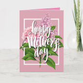 Sering Roze Moederdag Kaart (Voorkant)