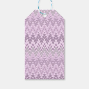 Sering, roze, zigzag cadeaulabel