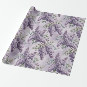 Sering Seringbloesem Salie Groen Stof Lavendel Cadeaupapier