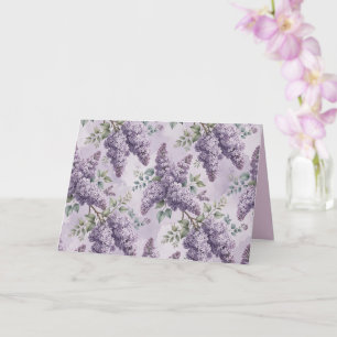 Sering Seringbloesem Salie Groen Stof Lavendel Kaart