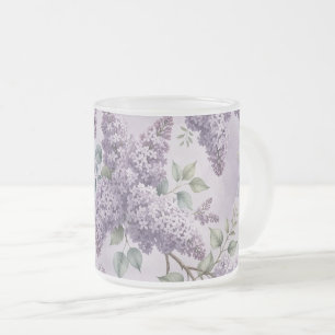 Sering Seringbloesem Saliegroen Stof Lavendel Matglas Koffiemok
