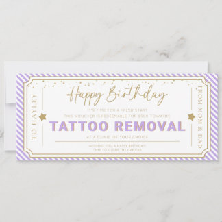 Sering Tattoo Verwijdering Verjaardagscadeau Bon Kaart