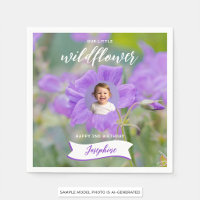 Sering Wilde Bloem Aangepaste Baby Foto Gelukkige