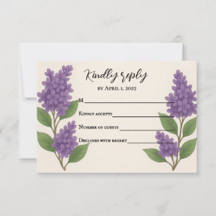 Seringatkaart Lilac Reverie RSVP Kaartje
