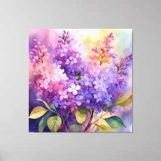 Seringen in waterverf canvas afdruk
