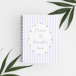 Seringpaars Witte Coquette Esthetiek  Monogram Notitieboek