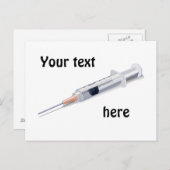 Seringue - carte (Devant / Derrière)