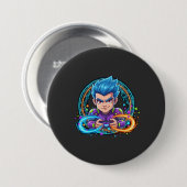 Serious About Funny Gaming Ronde Button 7,6 Cm (Voorkant /achterkant)