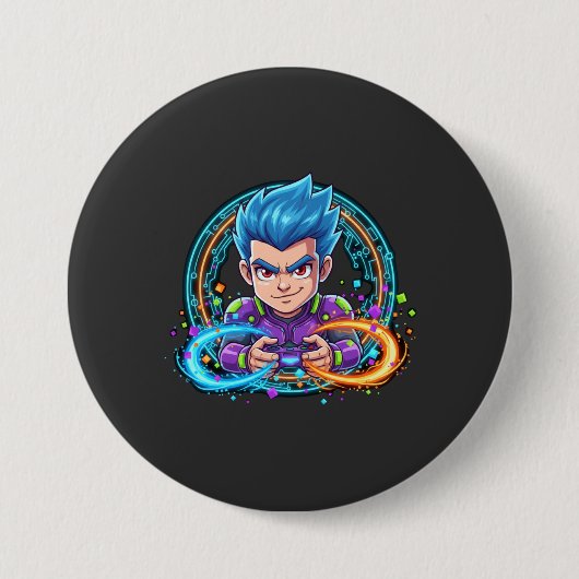 Serious About Funny Gaming  Ronde Button 7,6 Cm (Voorkant)