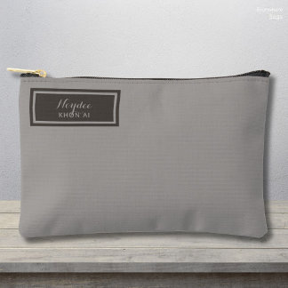 Serious Classic Minimal Simple Grey Etui