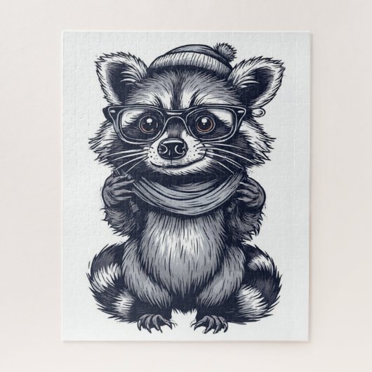 Serious Raccoon Puzzle (Vertical)