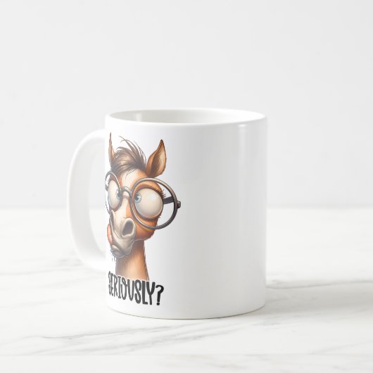 Seriously? Funny Horse Mug (Devant gauche)